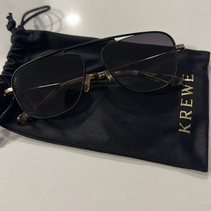 KREWE Leon in Rose Gold and Matte Black Frame